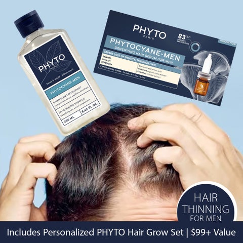 ASMR Head Spa + PHYTO Hair Thinning Treatment for Men
